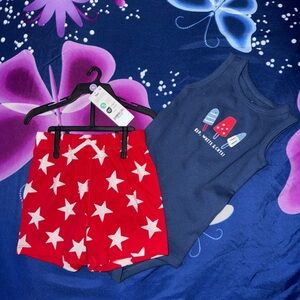 Carter's Blue and Red Kids Matching Set